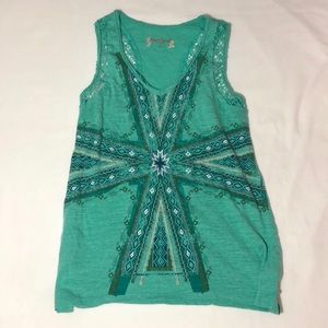 RED CAMEL BLUE-GREEN SHIRT